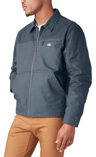Dickies Tradebuilt Wax Coated Canvas Service Jacket, AIRFORCE BLUE, XL