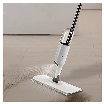 OLOTU Trapeador de Polvo Trapeador en Aerosol con trapeador de Microfibra Reutilizable húmedo y seco Mango Giratorio Trapeador para apretar el Piso Evitar lavarse Las Manos Profesional