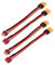 ELFCULB 2 Paar XT60 auf T Stecker Kabel, 12AWG XT60 Stecker Buchse auf T Stecker mit PVC Kabel für RC Lipo Drohne(15 cm)