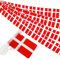 Dänemark String Flag Wimpel Banner - 38 Flaggen, 42 Fuß Kleine Mini Dänische Dänische Dogge Wimpelkette Banner für Landdekoration, Schule, Party, Sportveranstaltungen