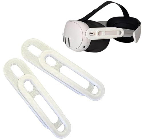 BeisDirect Adjustable Head Strap Adapter for Meta Quest 3 Elite Strap for Quest 3 Headband Connection to Quest 3 VR Head Strap 3D Printed Accessories (Whlte)