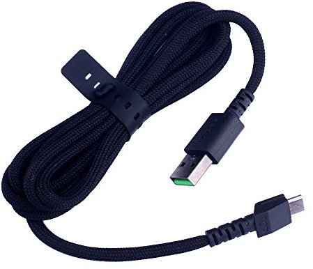 HUYUN USB Charging Cable Compatible with Razer Naga Pro 20000 DPI & Razer Basilisk & Razer Viper Ultimate Hyperspeed Lightest Wireless Gaming Mouse (Black)