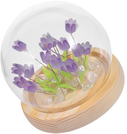 ULDIGI 1 Set Tulpen Nachtlicht Zimmerlicht Blumenlampen Für Schlafzimmer Nachttischlampe Handgefertigtes Lichtherstellungs Set Atmosphäre Nachttischlampe Schlafzimmer