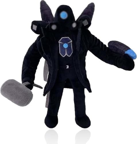 wiztex Titan Speakerman Cuddly Toy - 30 cm Skibidi Plush Toy - Washable PP Cotton Toy in Full Size - Skibide Gift for Children (Titan Camera Man)