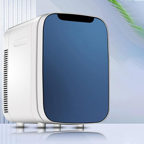 Yajuer Frigorifero Compatto, Mini Frigorifero da Viaggio Regolabile, Piccolo Frigorifero A Porta Singola per Appartamento, Ufficio, Dormitorio, Soggiorno, Campeggio, Camper(Color:Blue)