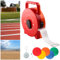 Enjoyard Fußball Court Linien - breite 4cm Badminton Court Linien Spielfeldmarkierung Verstellbares Gerichtslinien Mehrspieler-Fußball -Kampftraining