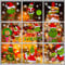 9 Blatt Grinch Weihnachtsaufkleber,Self-Adhesive Christmas Window Decoration,Doppelseitig Grinch Schneeflocken Aufkleber,Christmas Decoration, Winter Doors Window Decoration