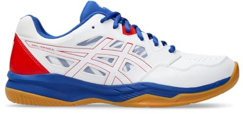 ASICS Herren Gel-RENMA Hallenschuhe, Größe 41, Weiß/klassisches Rot