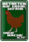 Warnschild Huhn | Betreten auf eigene Gefahr | Hier wache ich! – Perfekt für Garten & Hof | Grün mit Huhn-Motiv | 20 x 30cm