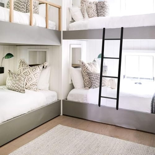 QLXYYFC Bunk Bed Step Ladder, Hanging Bunk Loft Ladder With Hooks Fitting, Adjustbale Camper Climb Ladder For Dorm RV Bedroom(150cm(59))