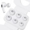 HEEKIM Airpods Pro/Airpods Pro 2 mit Loch zur Geräuschreduzierung, 3 Paar Silikon-Ohrstöpsel Anti Rutsch Soft Silikon Airpods pro Ersatz-Ohrstöpsel Aufsätze (S/M/L) (Weiß – Silikon)