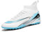 BLBK Crampon Foot Homme pour Homme - Unisexe - pour l'extérieur et Les Jeunes - Gazon synthétique - Entraînement en Plein air - Chaussures de Football Professionnelles, Blanc Tfs, 41 EU