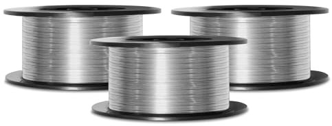 TIGMIG 3 Pezzi Bobina Filo Animato 0.8 mm (Bobina Da 0,45 KG), E71T-GS, Per Saldatura MIG FLUX, Assistenza Italia