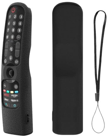 Silicone Remote Control Protective Case Compatible with LG AN-MR24GA/MR23GA/MR22GN/MR21GN, Magic Remote Cover for LG TV, Anti Scratch With Remote Loop
