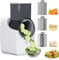 Electric Cheese Grater, Automatic Multi Grater, Electric Grater for Kitchen with Large Chute, Professional Chopper Slicer with 3 Types Slice, Detachable Fruit Cutter, for Cheese Vegetables Fruits