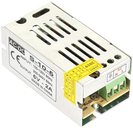 Continción Fuente de Alimentación Switch P 5V DC 10W/25W Conjunto de Alimentación Controlador Controlador Convertidor Voltaje del para Visual (5V 2A)