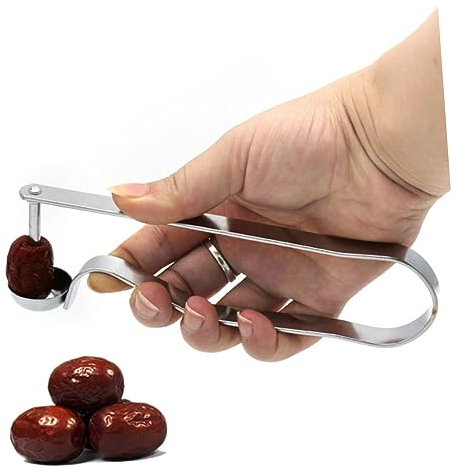 LIGIGWASH Levatorsoli per Ciliegie e Datteri in Acciaio Inossidabile, Utensile da Cucina per Rimuovere Torsoli Rapidamente, Strumento Pratico per Uso Domestico e Preparazione Frutta