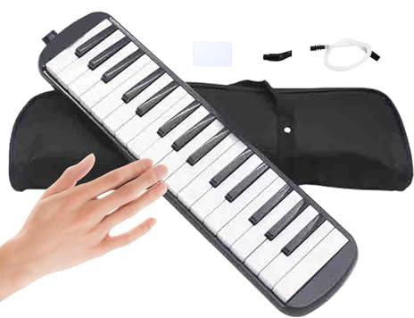32 Melodica - tastiera per pianoforte ad aria, pianoforte per bocche, pianoforte per la bocca | Strumento musicale con custodia da trasporto, melodica per organo bocca per studenti adulti e bam