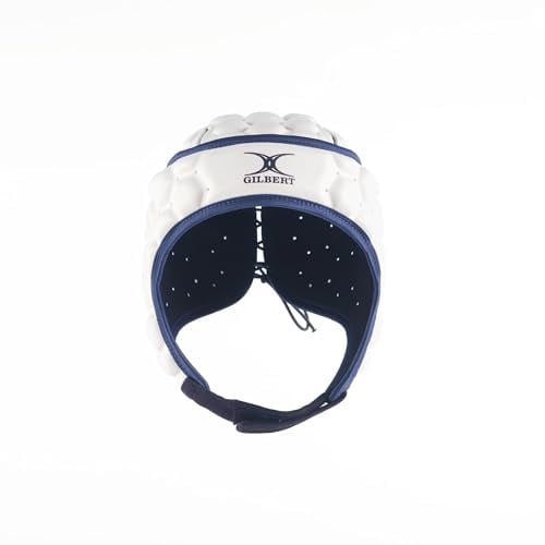Casque Rugby Gilbert XP 250 blanc (Headguard), tailles senior/junior