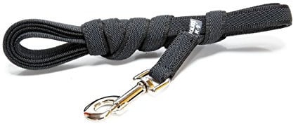 IDC Color & Gray gumierte Leine, 14 mm x 3 m mit Schlaufe, Schwarz-Grau