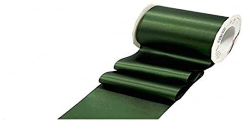 PRÄSENT ADRIA/SATIN tannengrün, 25 m Satinband zum Einpacken von Geschenken, 112 mm Breite, Geschenkband zum Dekorieren & Basteln, Dekoband für Präsente, zu jedem Anlass