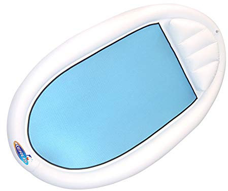 Kerlis 13008 Hamac Surf Matelas Gonflable Flottant pour Piscine Blanc