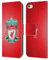 Head Case Designs Officially Licensed Liverpool Football Club Red Pixel 1 Crest 2 Leather Wallet Case Compatible With Apple iPhone 6 / iPhone 6s