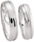 JC Trauringe 925er Sterling Silber Paar-Preis I Ehe-Ringe inkl. kostenloser Gravur I Verlobungsringe 4,5 mm breit inkl. Etui I Herren-Ring ohne & Damen-Ring mit 1 Zirkonia-Stein I Gr. 48 bis 72 I S059