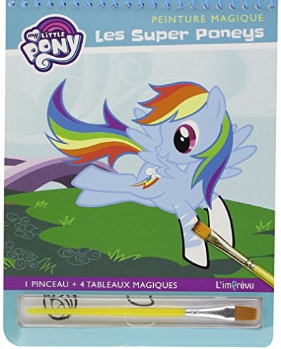 Peinture magique Les super poneys: Avec 1 pinceau et 4 tableaux magiques