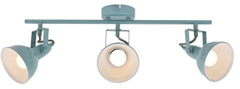 BRILONER - Deckenlampe Vintage schwenkbar, E14 Fassung, max. 40 Watt, Deckenleuchte, Lampe, Wohnzimmerlampe, Schlafzimmerlampe, Küchenlampe, Deckenstrahler, 55,4x10x18,1 cm, Mint-Weiß