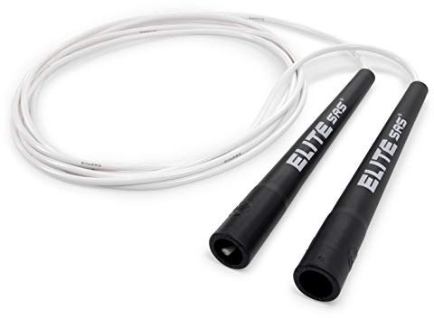 EliteSRS Flex Freestyle Jump Rope mit 6.5 weiche Flexible Griffe für Freestyle-Springen Schwarz