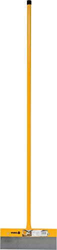Vorel Grattoir à béton avec manche en métal 75 x 300 mm Longueur du manche : 130 cm Lame en acier à ressorts et racloir en acier à ressort