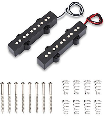 Tbest Jazz Bass Pickup Gitarre Tonabnehmer Pickup, Offener Gitarre Pickup Bass Brücke Pickup Open Bridge Pickup für 5 Schnur Jazz Bass Jb E-Bass Akustikgitarre