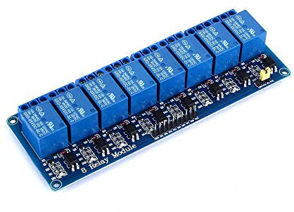 Yizhet 5V 8 Channel-Relay, DC 5V 230V Relay Shield Module Control Board with Optocoupler for Raspberry Pi Arduino PIC AVR MCU DSP ARM TTL Logic