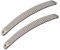 UP100 Une Paire de Fixations de Snowboard Ankle Toe Ladder Straps pour Chaussures de Snowboard Blanches (Longueur 190mm avec Trou)