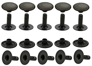 ISTA TOOLS Rostfreie! Hohlnieten Einzelkopf 6 mm, 7 mm, 9 mm, 10 mm, 13 mm. Top Qualität! (25, RF-Hohlnieten (10x10mm) Antik, Einzelkopf)