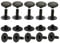 Ista Tools Rostfreie! Hohlnieten Einzelkopf 6 mm, 7 mm, 9 mm, 10 mm, 13 mm. Top Qualität! (25, RF-Hohlnieten (10x10mm) Antik, Einzelkopf)