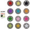 12 Stern Aufbügler Bügelbild klein rund set,aufbügelflicken kinder,aufnäher Kinder Zum Aufbügeln,Applikation Flicken Zum Aufbügeln Patch Sticker Jeans Kleidung Patches,DIY Patches zum Aufbügeln