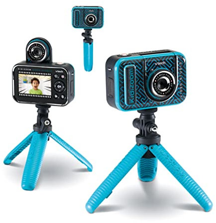 VTech - Kidizoom VideoStudio HD, Fotos und Video-Kamera für Kinder ab 5 Jahren, Spezialeffekte, Rahmen usw. Grüner Hintergrund im Lieferumfang enthalten, ESP Version (3480-531887)