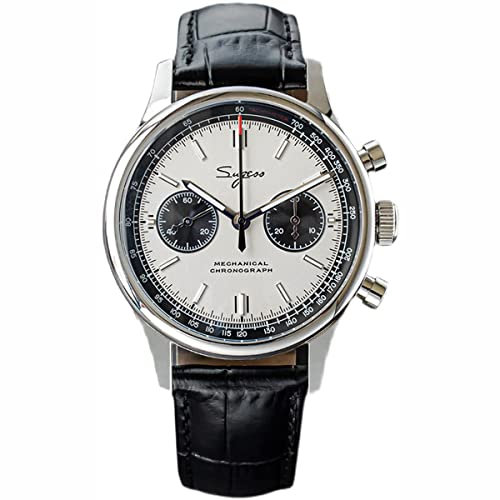 Seagull ST19 Chronograph Pilot Herrenuhren Retro Mode Handaufzug Uhr Saphirglas (Farbe 3), Farbe 3, Chronograph, Farbe 3, Chronograph