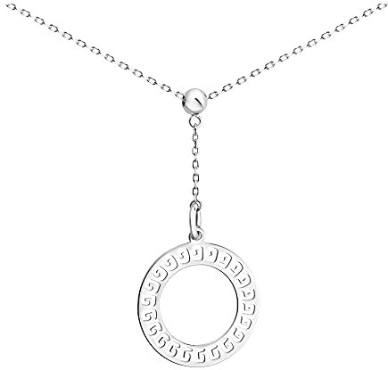Sofia Milani - Damen Halskette 925 Silber - Kreis Kugel Anhänger - 50385