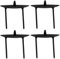 4 x Kerzenhalter schwarz Metall stabil D=8 cm Kerzenpick Adventskerzenhalter Stumpenkerzen Adventskranz 4 Stück