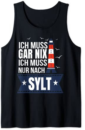 Sylt Geschenke Amrum Norderney Nordsee Ostsee Nordfriesland Tank Top
