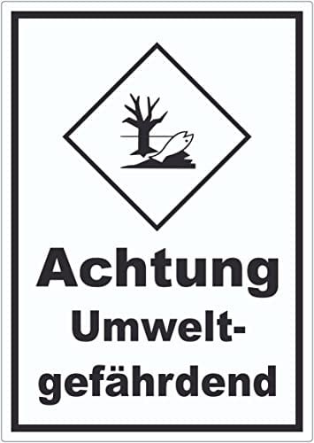 Aufkleber Kennzeichen Umweltgefährdend Fisch Wasser Baum A6 (105x148mm)