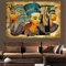 nzhma Vintage Puzzles 1000 Teile, intellektuelle Papierpuzzles, Puzzle-Spielzeug, Frauen aus dem Alten Ägypten, für Heimdekorationsgeschenke, 50 x 75 cm