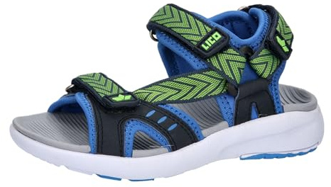 Lico Unisex Kinder Sami V Sandalen, Blau Lemon, 35 EU