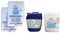 Kit SaltPool Trattamento Acqua Piscina per Centraline a Sale 2x25Kg Sale Granulare + 5Kg Antialghe + 10 Kg pH Meno Liquido