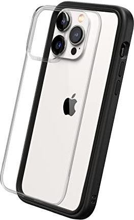 RhinoShield Modulares Case kompatibel mit [iPhone 14 Pro Max] | Mod NX - Anpassbare & stoßdämpfende Schutzhülle im schlanken Design - 3.5 Meter Fallschutz - Schwarz