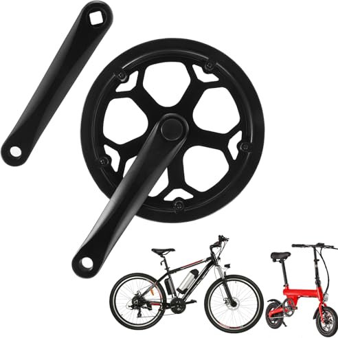 Dasing Mountainbike-Kurbelgarnitur, Klapprad, Stahlkurbel, 48T Kettenblatt, 170 mm, für 3 x 6/7/8 Kurbelgarnitur, Fahrrad-Kettenrad für Rennrad oder variable Geschwindigkeit, , Rennrad,