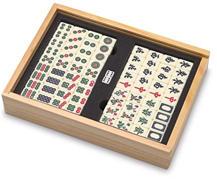 Juego Chino Mah Jong. El Juego de los gorriones. Muy Robusto. En Caja de Madera.